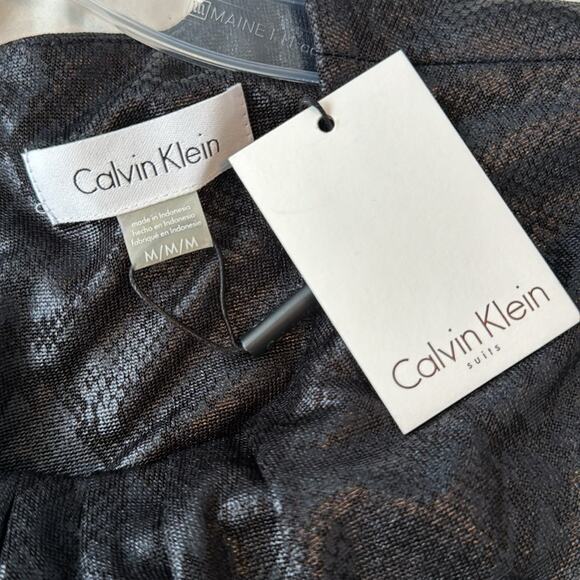 Calvin Klein Faux Snakeskin Print Top - Picture 5 of 6